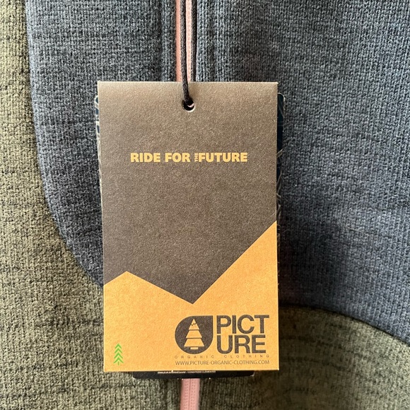 Picture Organic Clothing. Woman’s size small. Green and blue fleece - Picture 2 of 7